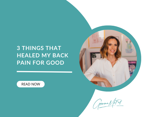 3 things that healed my back pain for good